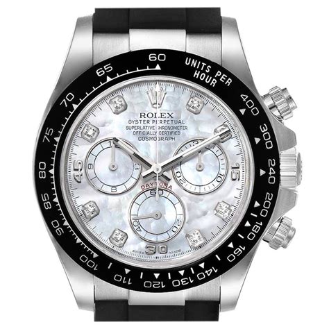 cosmograph daytona 116519 white gold watch black set with diamonds|rolex 116519 full set.